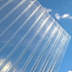Поликарбонат 8 мм премиум класс Колотый лед прозрачный
