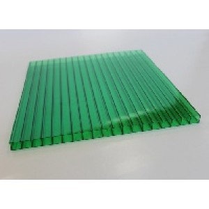 Сотовый поликарбонат 10 мм зелёный