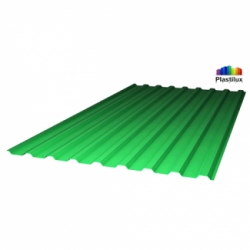 Профилированный поликарбонат зеленый лед 0,9 мм